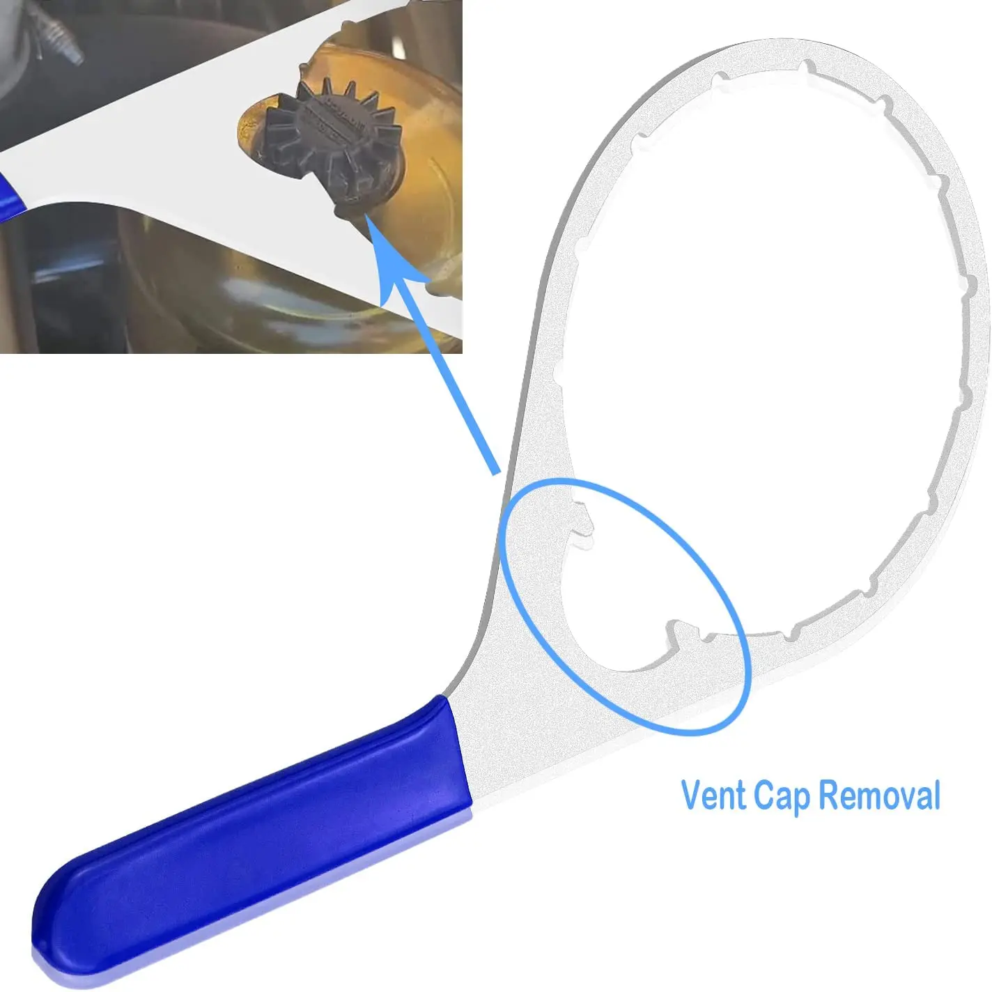 8" Fuel Filter Collar / Vent Cap Wrench With 8 Inch Inner Diameter