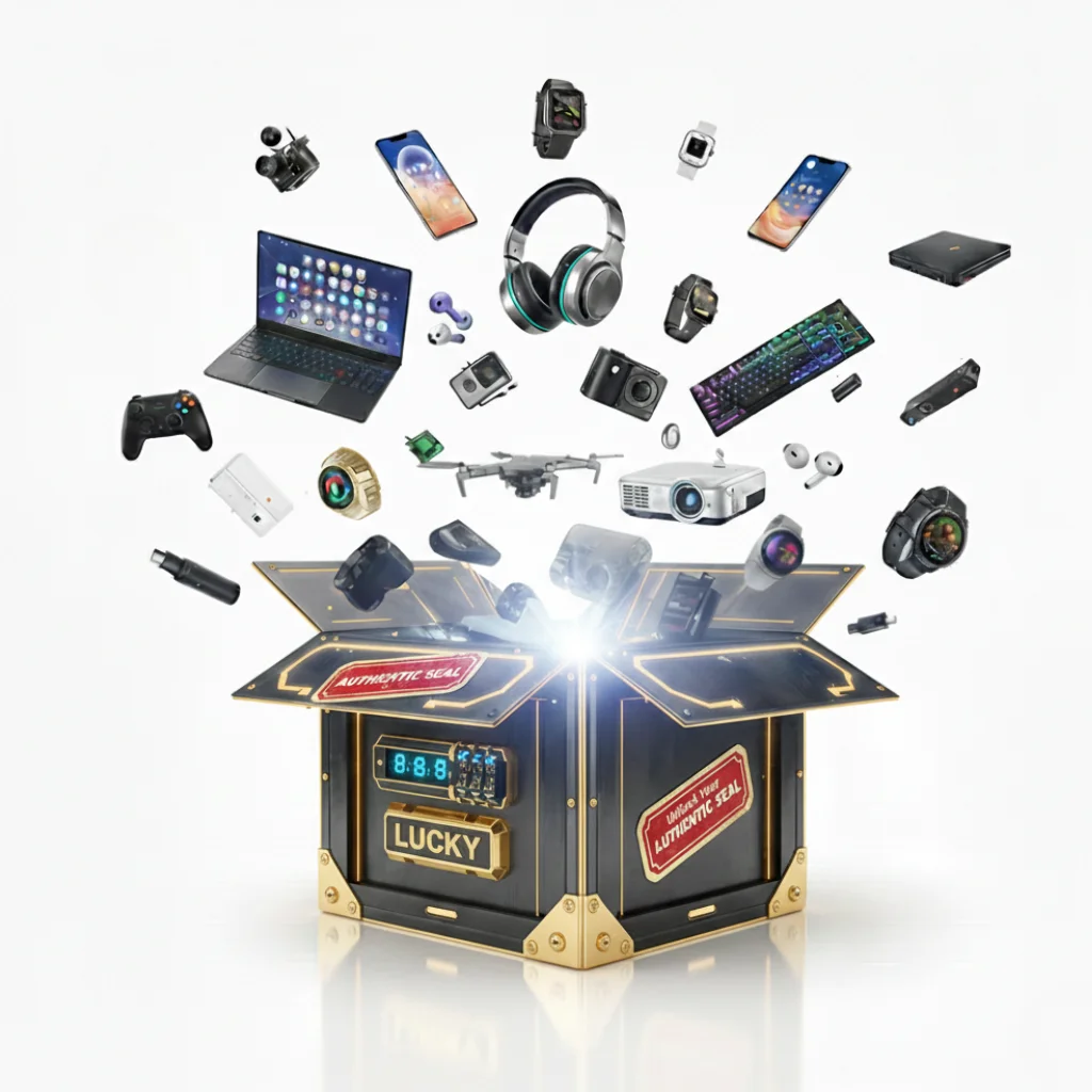 Advanced Electronic Mytery Tech Blind Lucky Gift Box With Random Different 3C Digital Electronic Product Gadget_voghion.com