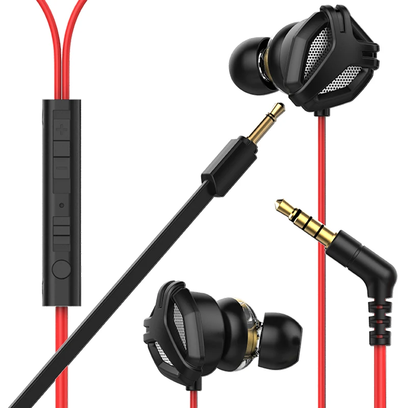 2021 Latest Technology Triple Drivers in Ear Headphones Wired Earbud Headset Earphone With Detachable Microphone