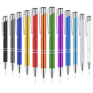 New Cheapest Stationery Signature Promotional Metal Pen With Personal Custom Laser Logo for Gift Lapiceros Caneta Boligrafos
