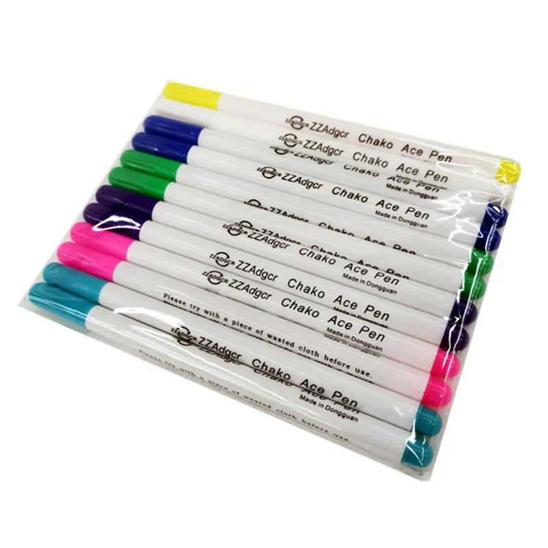 Водостираемые маркеры для маркировки ткани Исчезающие чернильные тканевые водорастворимые ручки