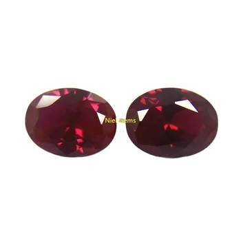 8# oval cut corundum gems price of synthetic black rubin stone loose gemstone rubies gem red ruby