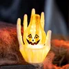 New ghost hand orange pumpkin face