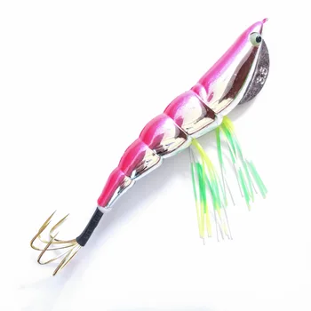 Cheery Factory Direct Luminous Egi Wooden Shrimp Squid Jig Metal Octopus Fishing Lure for Ocean Boat Fishing – Metal Jig – view 5