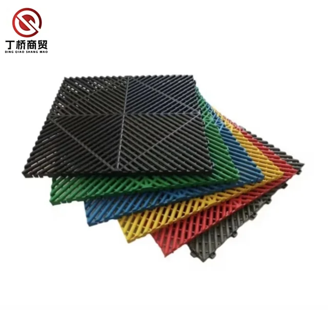 Car Garage Non Slip Floor Tiles Pp Interlocking Flooring for Car Parking Workshop Showroom