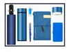 Notebook+umbrella+vaccum cup+power bank+speaker+pen+usb-Blue
