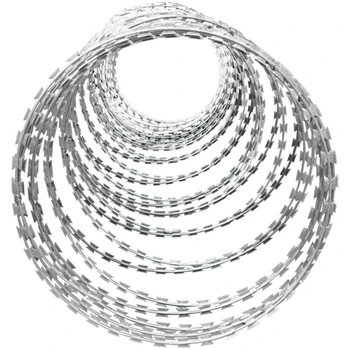 Best Selling Concertina Razor Wire Custom Thickness Galvanized Wire Barbed Wire
