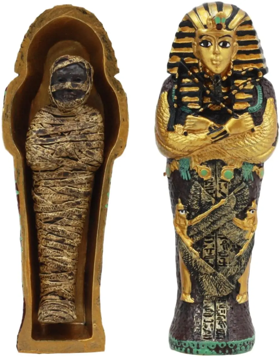 Egyptian King Tutankhamun Pharaoh Sarcophagus Coffin With Mummy Figurine -  Buy Mummy Figurine,Resin Mummy Figurine,Tutankhamun Figurine Product on  Alibaba.com