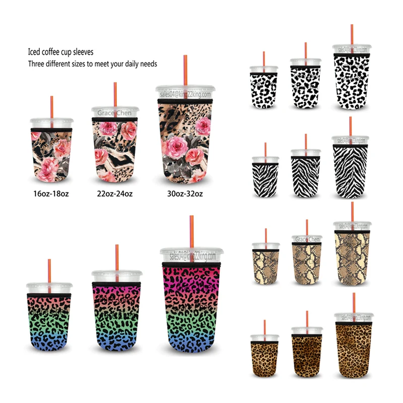 Wholesale High quality neoprene reusable iced coffee cup sleeve coffee  insulated sleeve custom neoprene coffee cup sleeve From m.