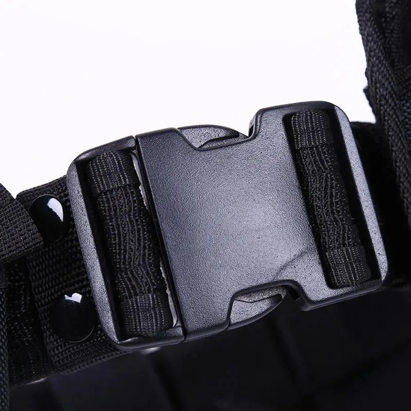 Training Quick-release Buckle Tactical Belt with Bag Multifunctional Adjustable Security Duty Multi Pocket Belts Flashlight Bag