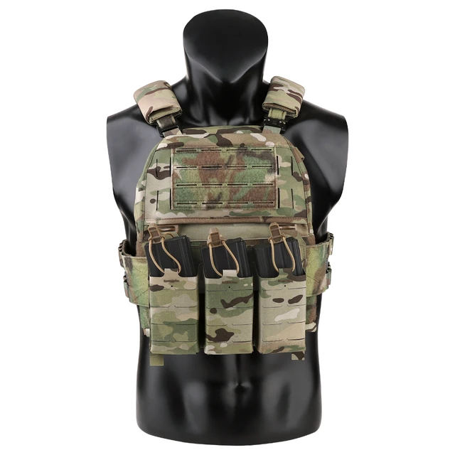 KRYDEX FCPC V5 Tactical Vest Plate Carrier Cummerbund KTAR Front Mag Flap Panel Backpack Hunting Combat Vest