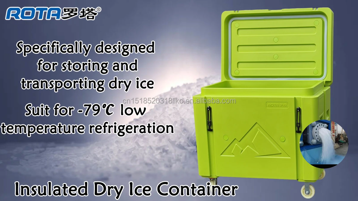 Insulated Container 60l Wheeled Insulated Dry Ice Storage/transport Box Buy Dry Ice Storage