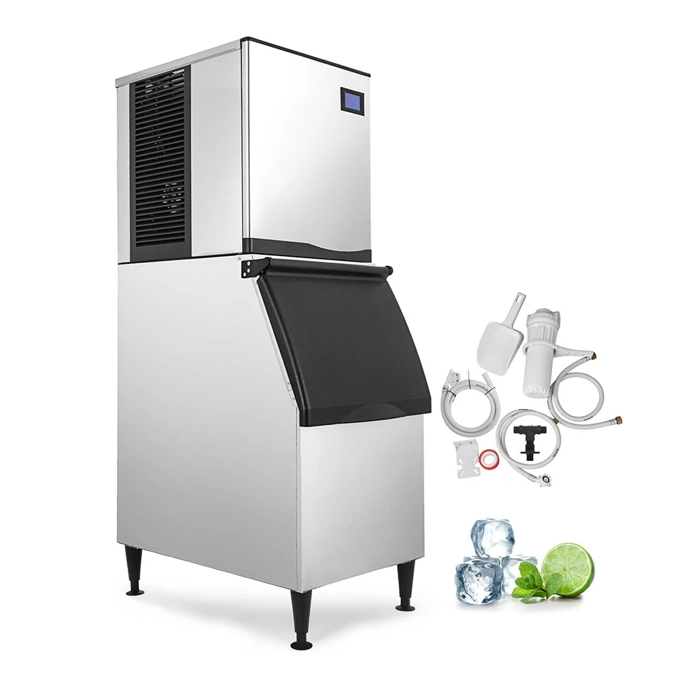 Cube Ice Maker Commercial Ice Making Machine High Quality Stainless Steel Best Price Customized Provided 1000kg Ice Tube Machine