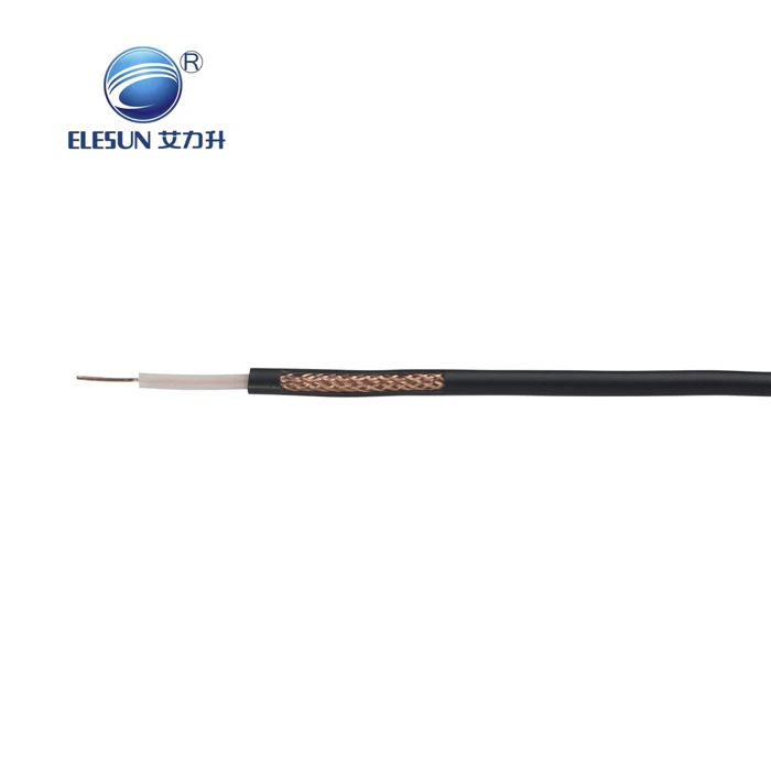 RG59 Solid PE Insulation Double Braiding Shield Coaxial Cable