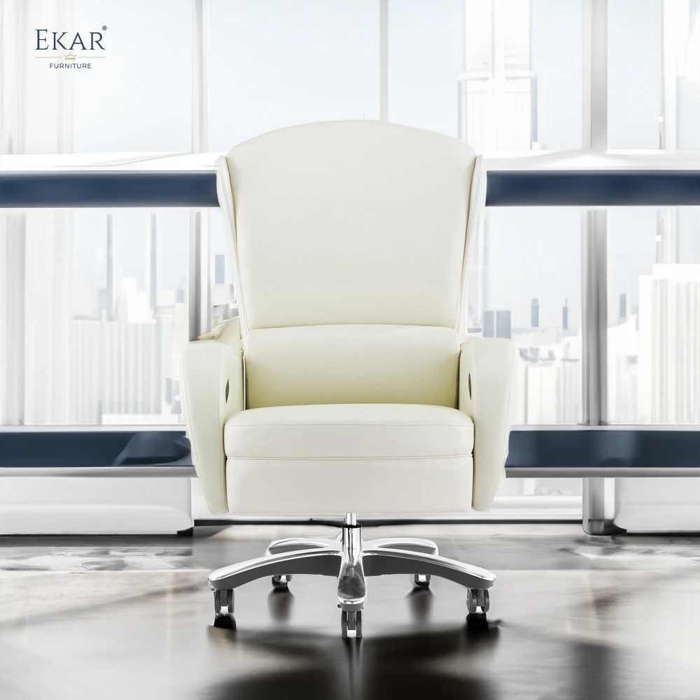 Premium Italian Imported Top-Grain Leather Office Chair: Ultimate Comfort & Sophistication details