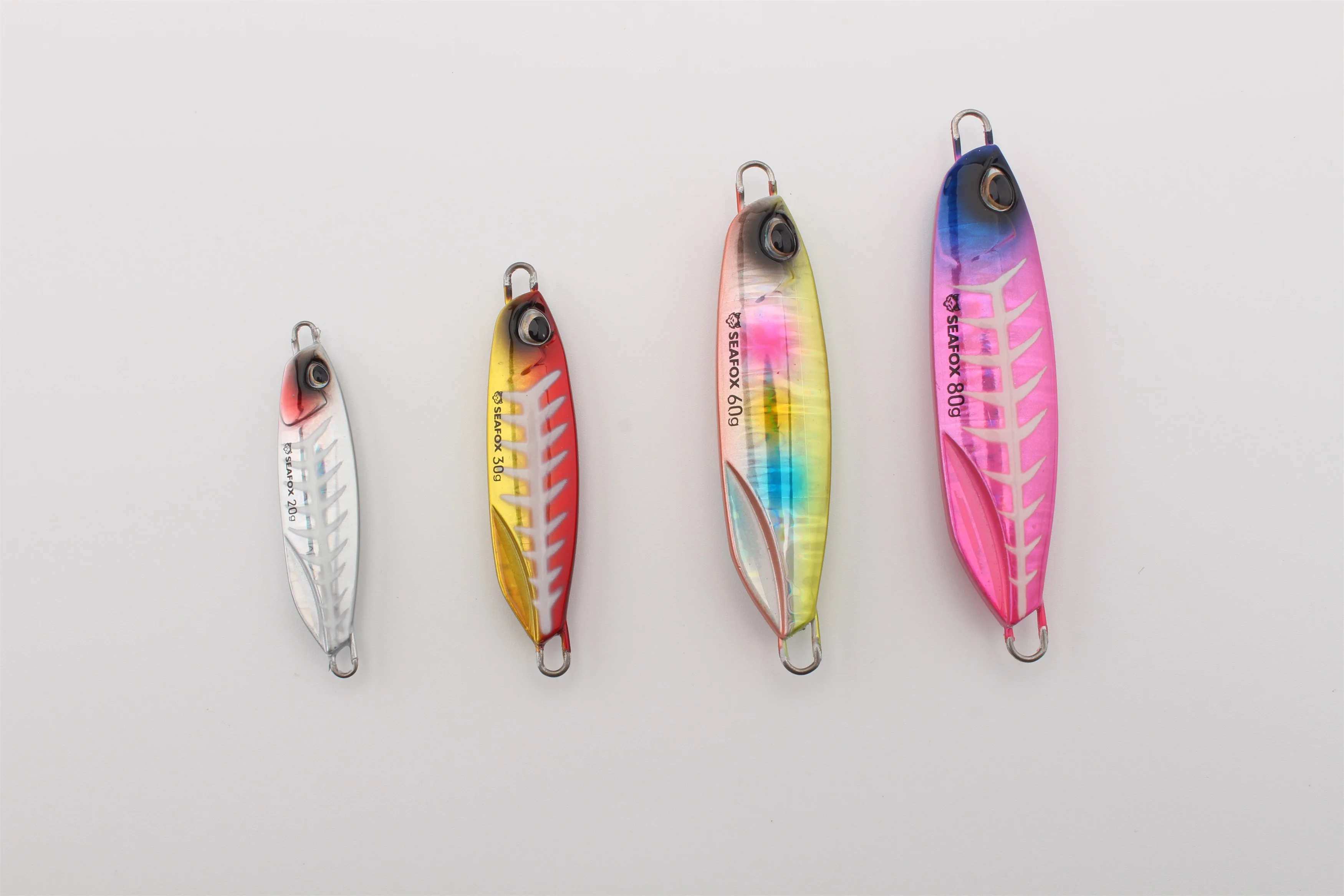 Seafox Metal Jig Saltwater Jigging Spoon 2080g Artificial Bait Off