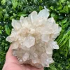 Grappolo di quarzo bianco trasparente