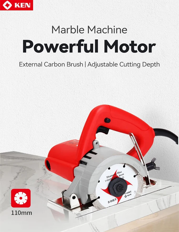 Ken Cutting Machine 1200w 110mm Marble Cutter Machine Electric Marble ...
