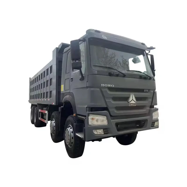 Used SINOTRUK HOWO Heavy duty 375 horsepower 8X4 diesel dump truck originally made in China