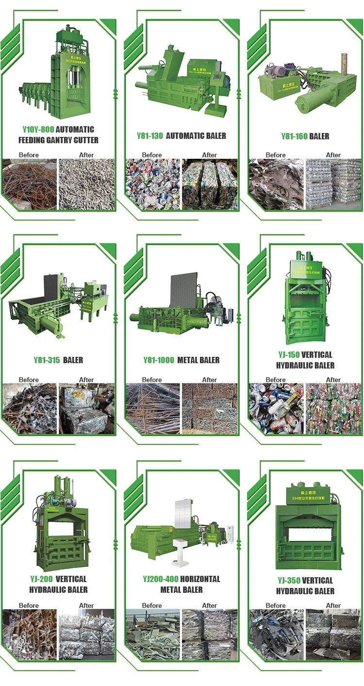 Keshang Hydraulic Fully Automatic YJ-150T Vertical Metal Baler Scrap Briquetting Machine In Dubai details