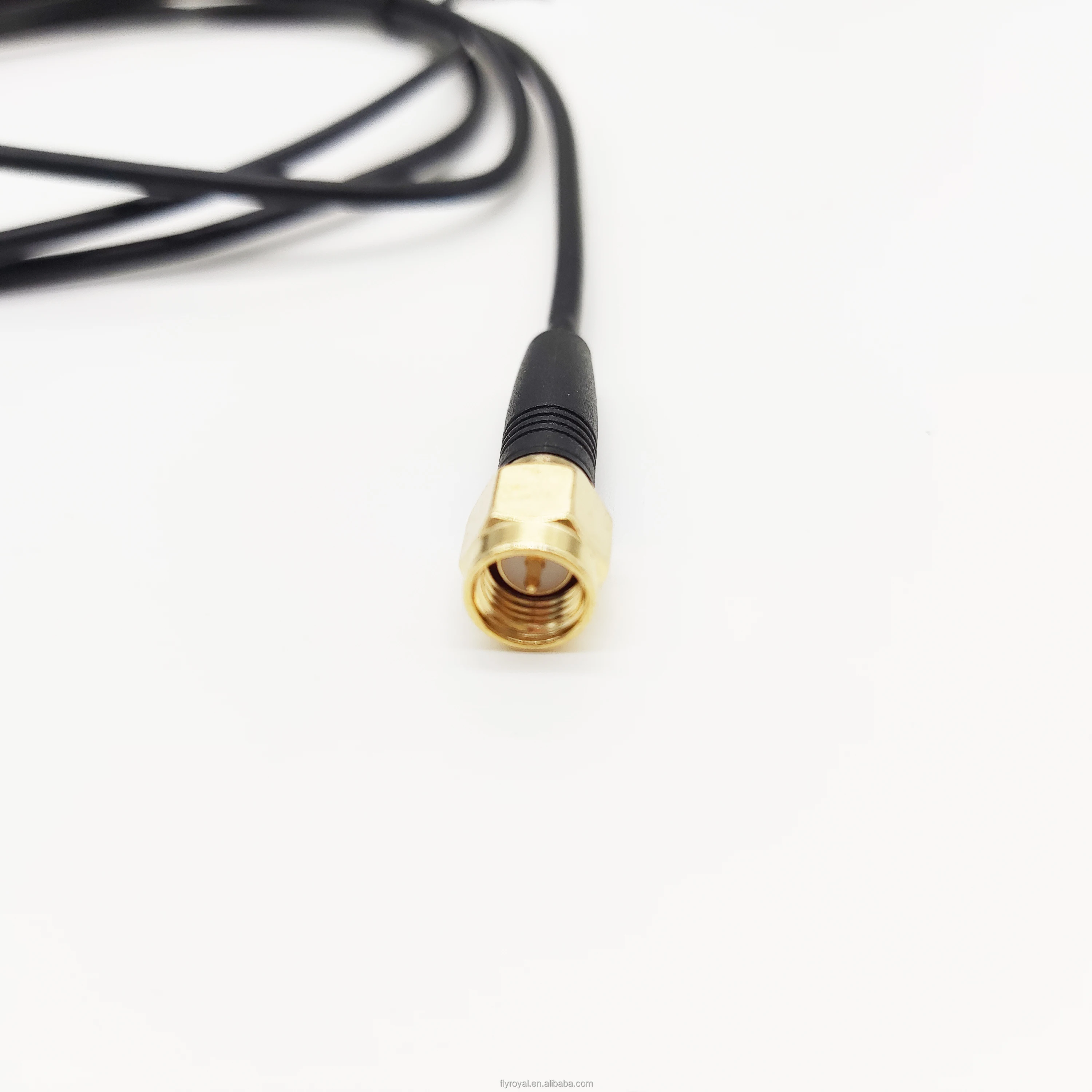 Customize Ecg Cables 2 Lead 4.0mm Electrode Snaps To Rp Sma Female