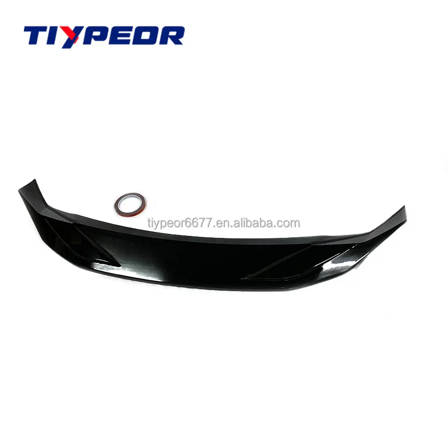 product car accessories fit for honda civic 10th gen 2016   2020 jdm plastic car exterior rear trunk lip wing spoiler cover trim-3