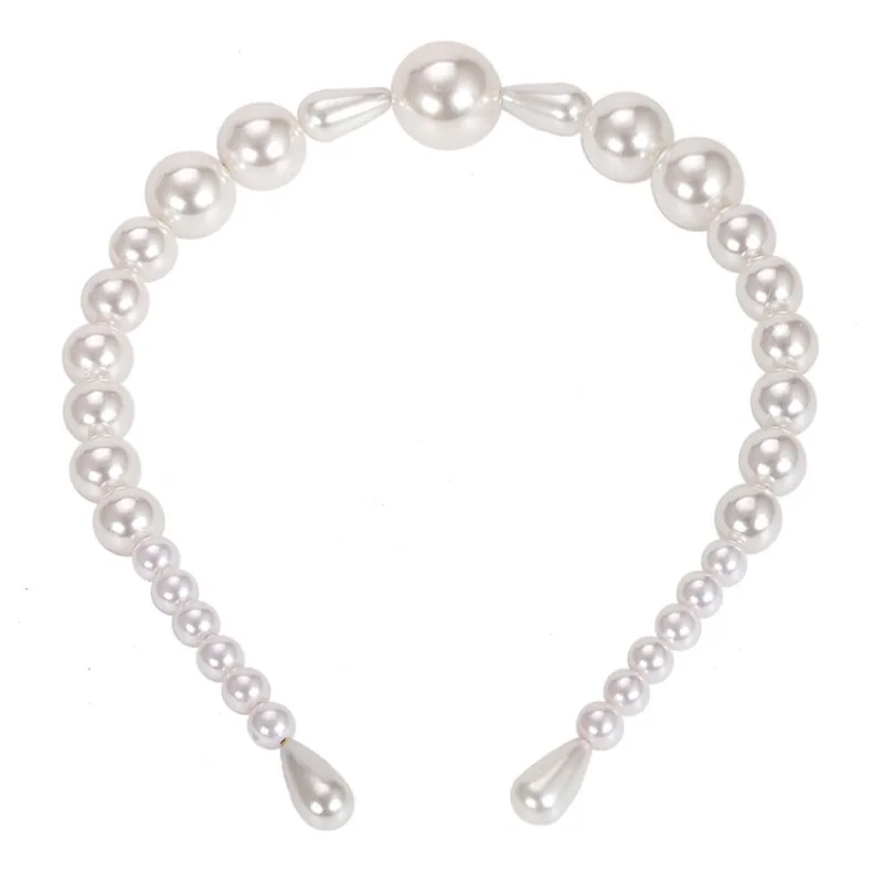 Barlaycs 2022 сетевые обручи для волос с красным жемчугом яркие белые резиновые бусины нажимные набор сережек оптовая