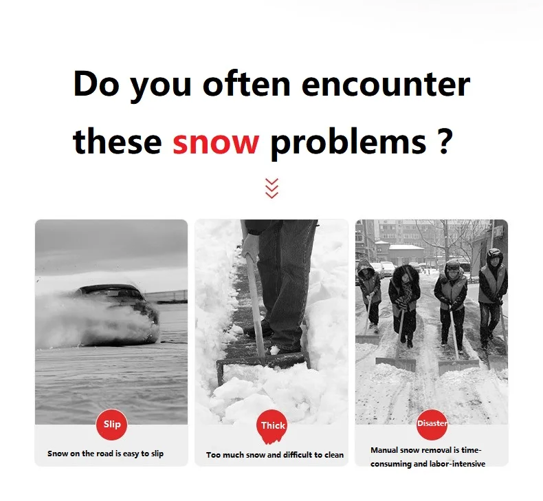 Snow Cleaning Machine Snow Removal Equipment Sweeper Wholesale Driving