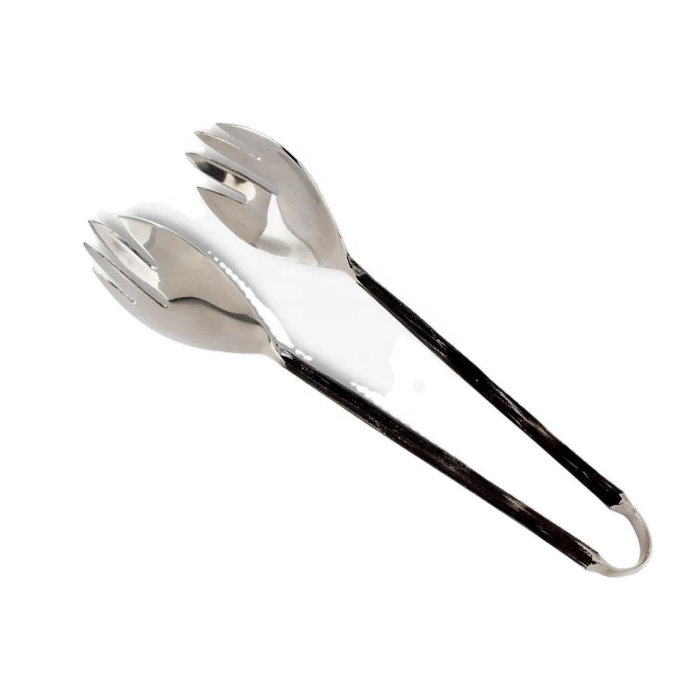 Forged Silver Chef Tongs