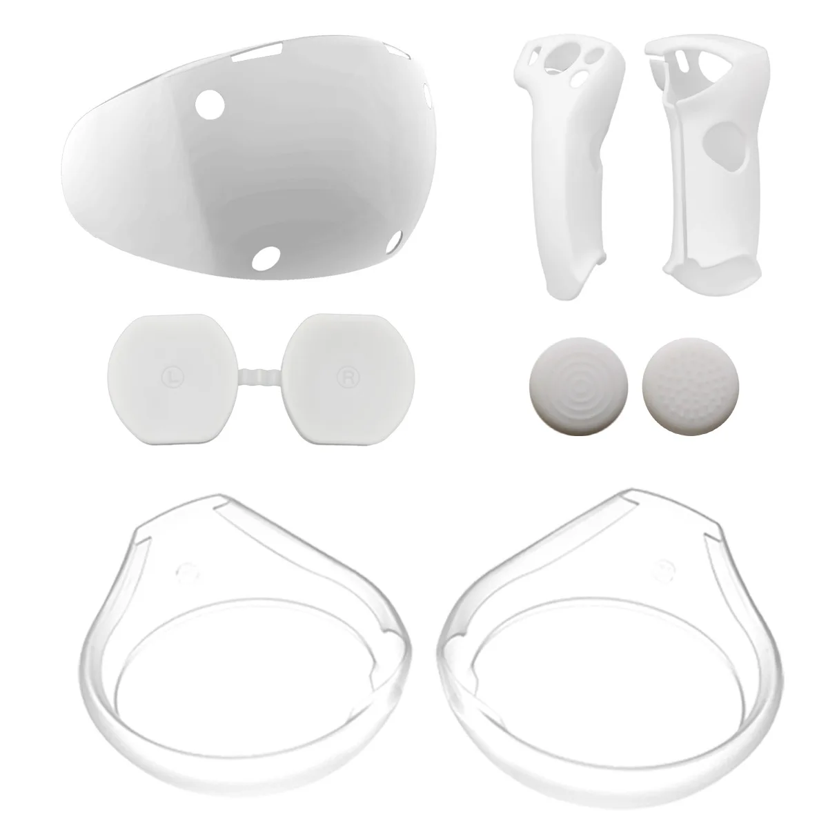 For PS VR2 helmet full protective cover handle set skin friendly soft silicone dust and sweat proof case set manufacture