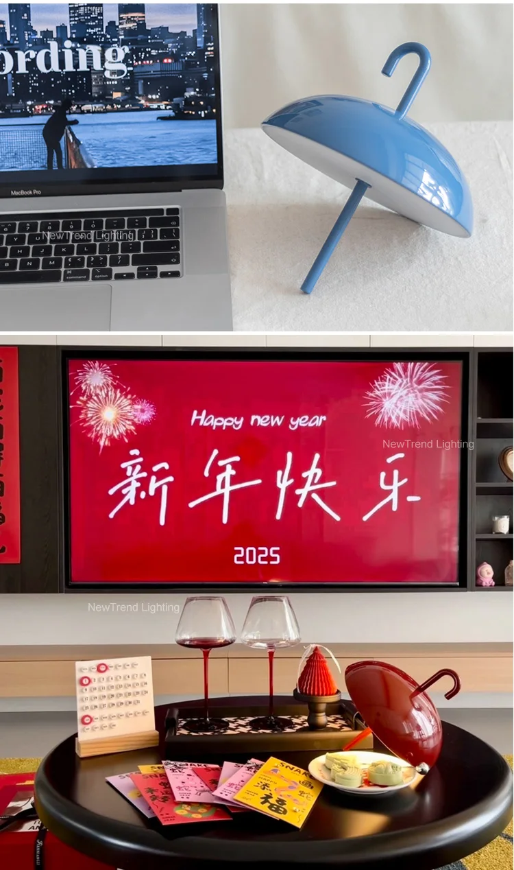 p3049ta modern style indoor decoration umbrella table light dinning bedroom bedside rechargeable led desk lamp-4