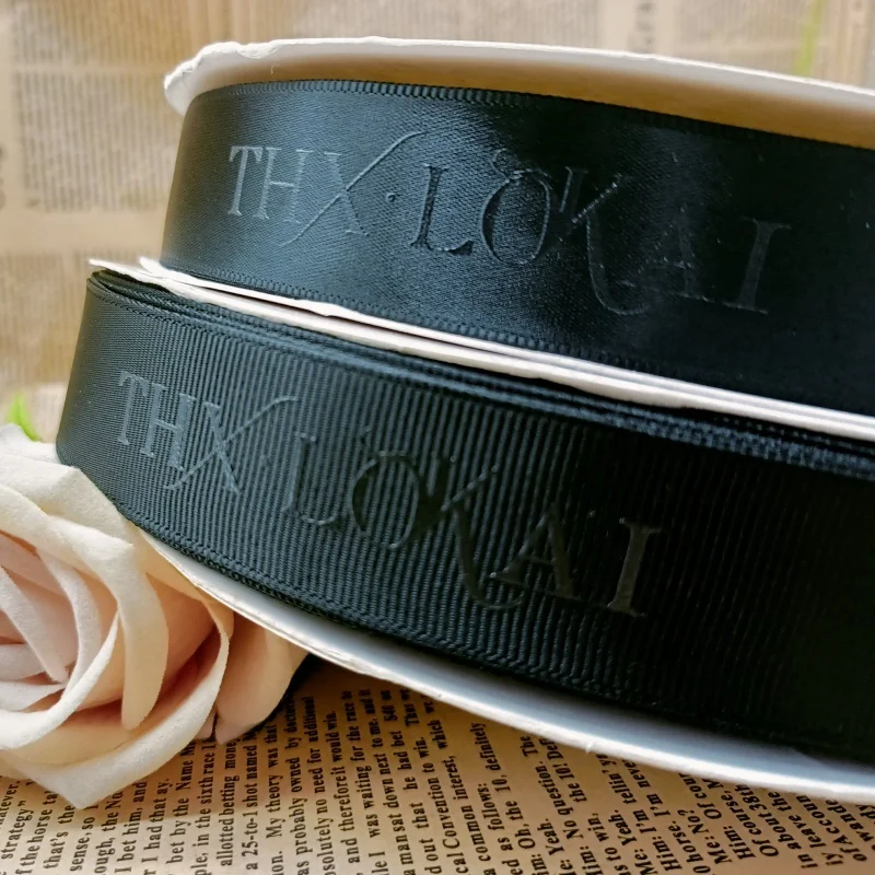 Wholesale polyester dots grosgrain ribbon print  for decoration