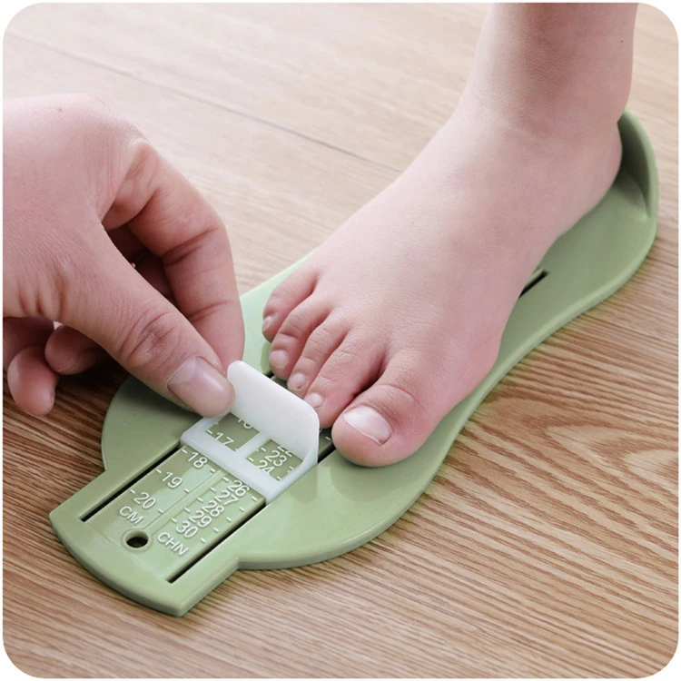 Medidor de pie Dispositivo de medición del pie para niños para zapatos A794 Regla de medición de la longitud del pie del bebé Escala de 0-8 años Azul 