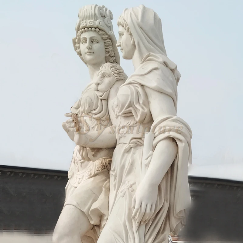 古代ギリシャの戦士の彫刻 古代ギリシャの戦士の彫刻 伝説のスパルタ戦士の彫刻 ブロンズ風