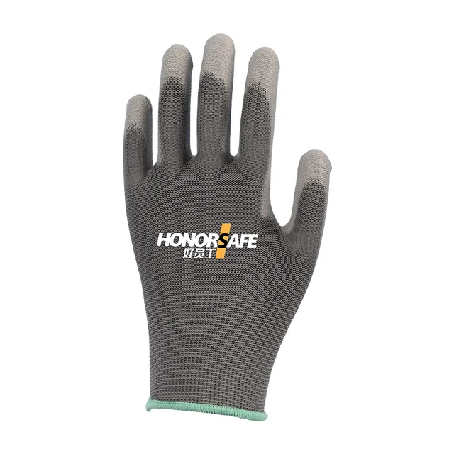 Unparalleled Gardening Work Lightweight Pu Coated Dipped Safety Hand Protective Gloves