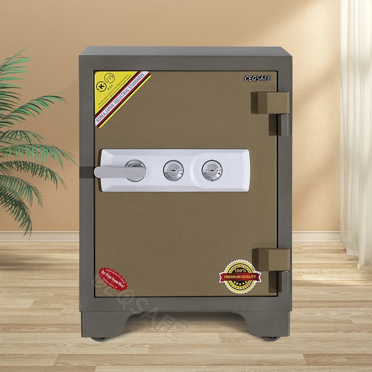 CEQSAFE 2 Hour Double Key High Quality Security Strong Metal Home Deposit Money Fireproof Safe Box factory