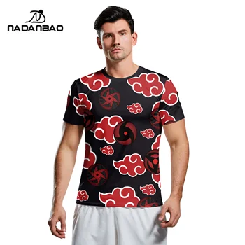 NADANBAO Brand 2021 Latest Clothing Custom Anime Printed Tshirt Oversize Gym Tshirts Couple Men Women Teeshirt Printed T Shirts