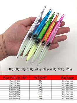 Jig Lure 16 Weekly Deals 40g 60g 80g Luminous Tokayo Slow Jigging Madai Jig Lure Sticker Box Weihai Top Umbrella Baits – Metal Jig – view 4