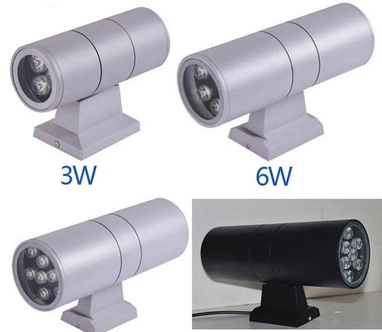 YOUWIN Outdoor double heads mounting lights ip65 2x3w wall mounted up and down led wall light