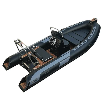 16ft High Quality Deep V Double Hull Pvc/hypalon/orca Fiberglass Rib ...