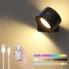 Negro [Control de aplicación+Control remoto+RGB]