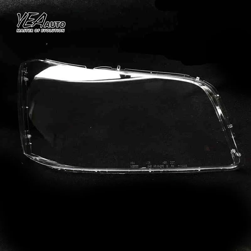 YEA AUTO Car Headlight Cover Headlight Glass Lens Glass for toyota highlander Lens Cover 2004 2005 2006 PC Lampshade clear Shell