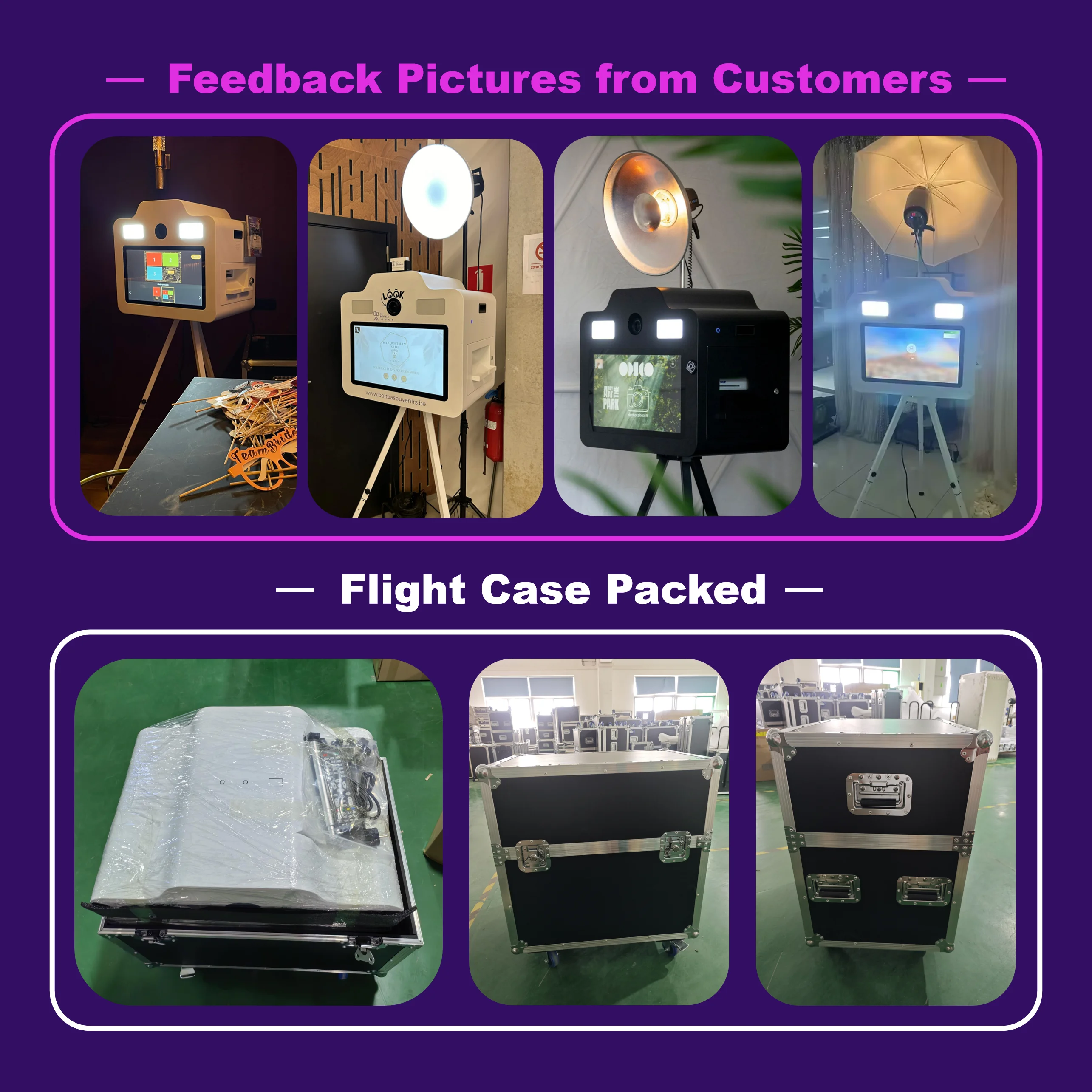 21.5 Inch Instant DSLR Photo Booth Suitable for Instant Photography and Compatible with Printer Minipc  for Party Wedding
