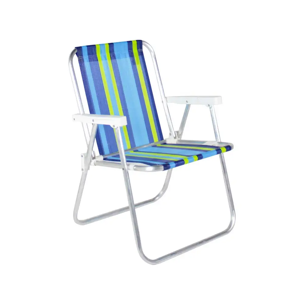 Hitree Color Striped Lightweight Durable Foldable Spring Beach Chair