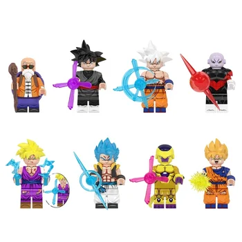 DragonBall Animation Series Of Mini Figures Building Blocks Son Goku Cartoon Image Figures Assembled Toy Ninjago