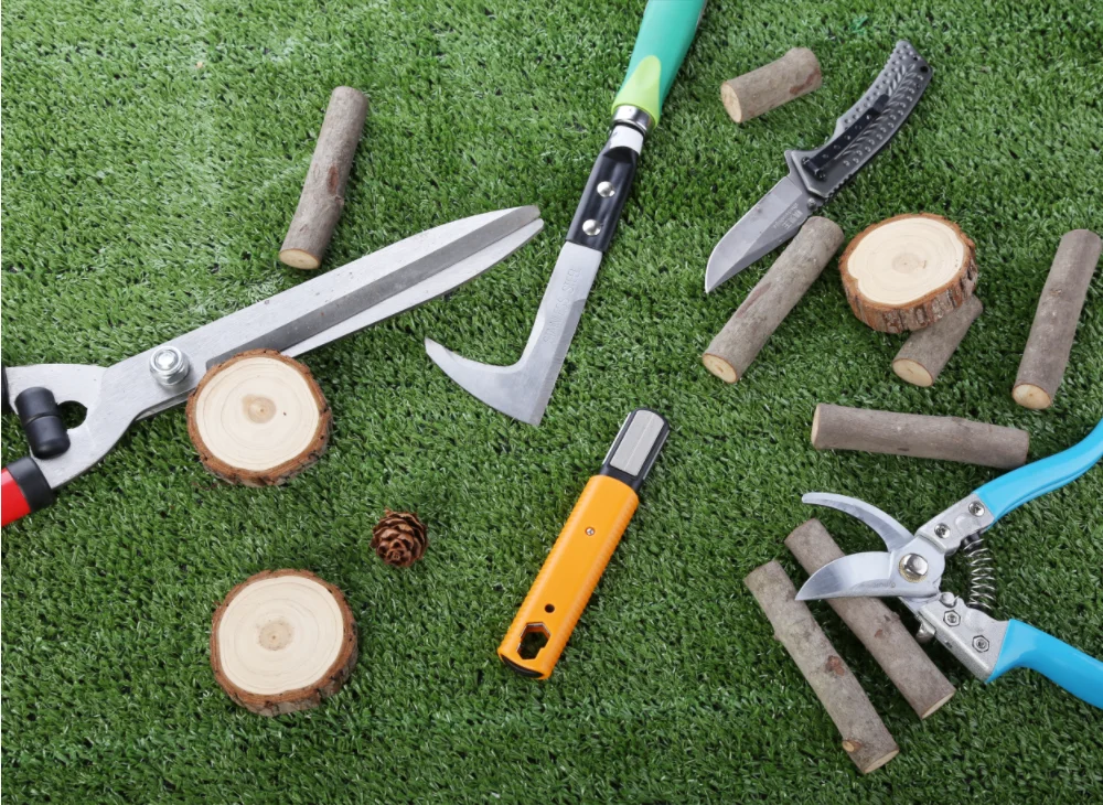 Multi Garden Tool Blade Sharpener - for Sharpening Lawn Mower Blades, Garden Pruners, Axe, Machete, Hedge Shears, Scissors