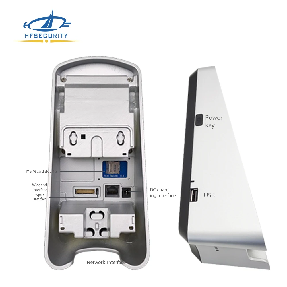 HFSecurity X05 Android SIM Card 4G LTE Network Face Recognition Fingerprint Time Attendance Machine System