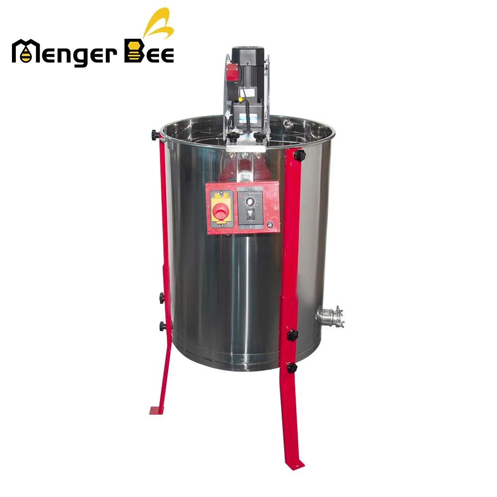 Automatic 4 Frame Radial Electric Honey Centrifuge Extractor Machine Beekeeping Honey Separator Spinner Honeycomb Bee Extractor