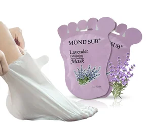 MOND'SUB Private Label Socks Exfoliating Foot Mask Lavender Exfoliating Foot Peel Mask