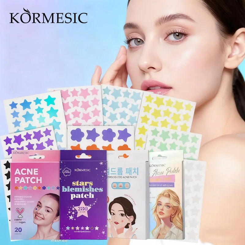 KORMESIC 36 Patches Wholesale Korean Acne Repair Patch Custom Private Label Face Star Flower Acne Pimple Patch